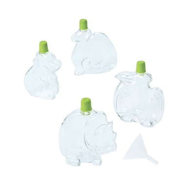 assorted dinosaur sand art bottles